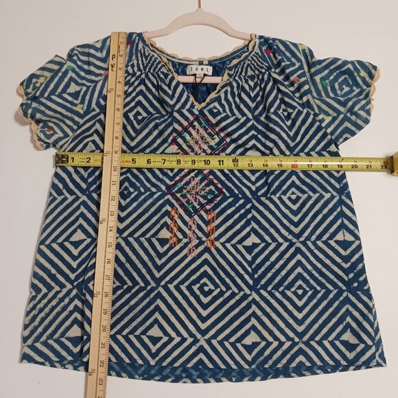 THML Borrow Your Heart Embroidered Short Sleeve Top Size Small NWT - Picture 10 of 10